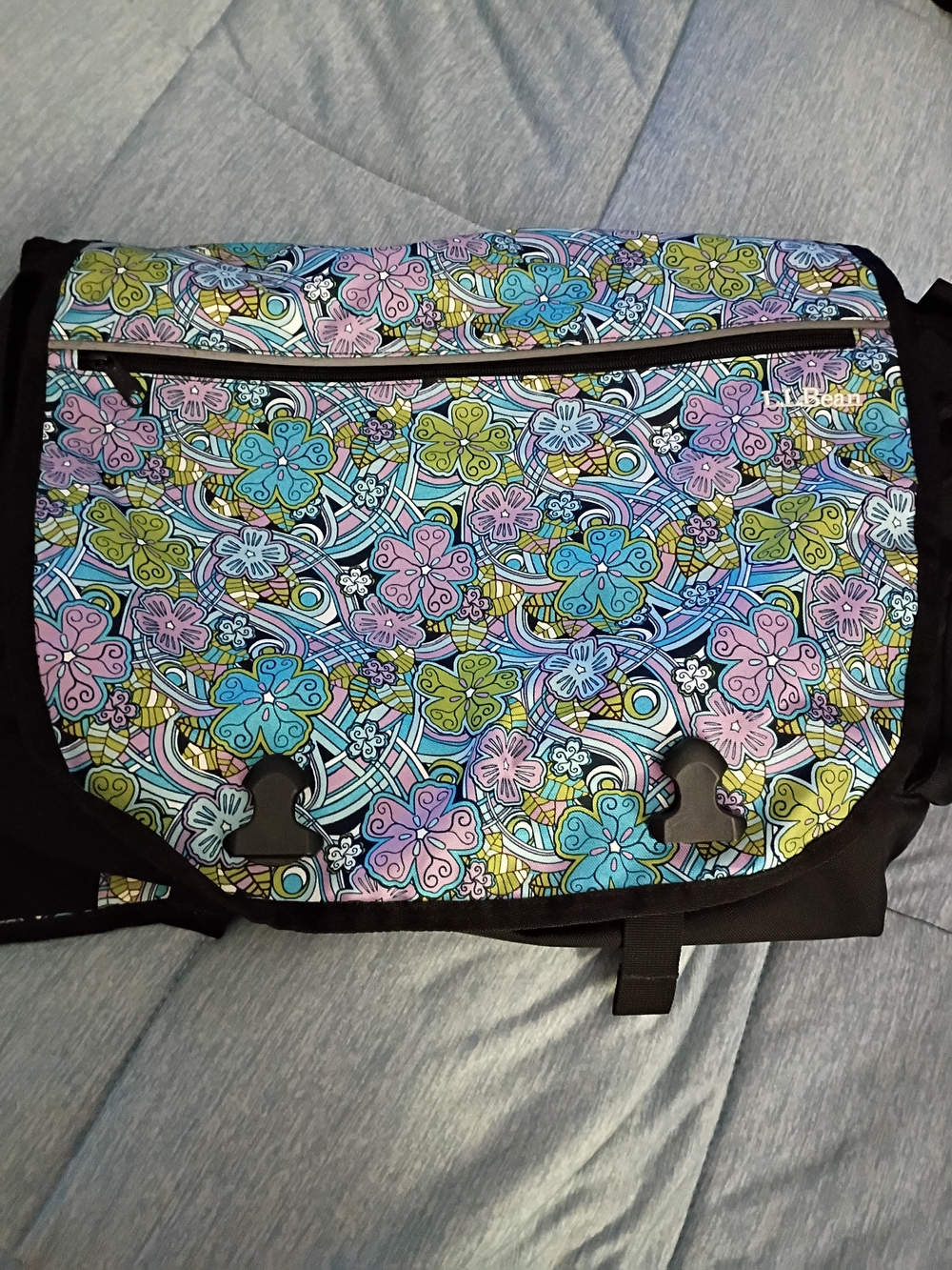 Colorful Floral Messenger Bag by L.L. Bean - Multicolor
